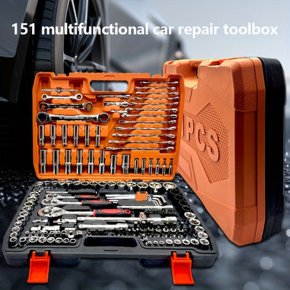 Home and Automotive Repair Tool Kit with Storage Case in 55-, 82-, 94- or 121-Piece Configurations
