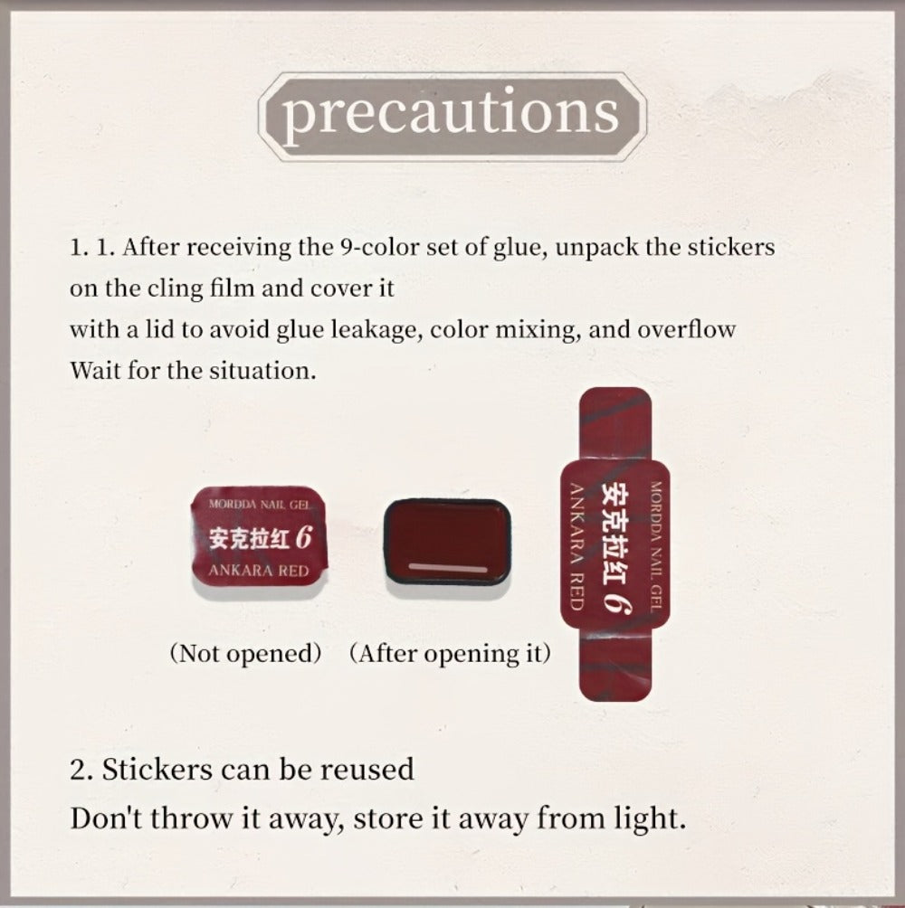 Gradient Gel Nail Polish Set 9pcs Ancola Red Collection – High Saturation Solid Gel, Shiny Gloss Finish, LED Curable Multifunctional Nail Gel | Spring Summer Ombre DIY Manicure Kit for Women