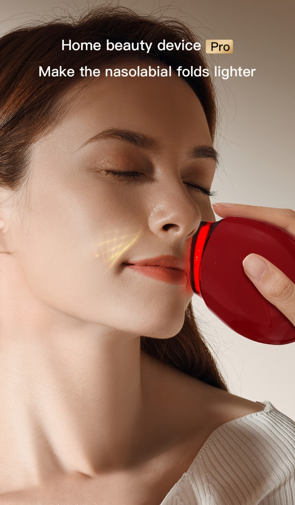 Handheld Beauty Device 3-in-1 Skincare Modes - USB Rechargeable Facial Care Tool with Color Light Therapy, Ergonomic Design, Multifunctional Face Massager for Home Skin Rejuvenation Anti-Aging
