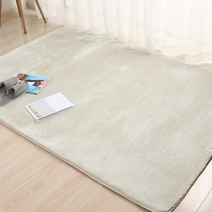 Area Rug Fluffy 900 g/m² Polyester Shag in Six Colors and Four Sizes for Bedroom or Living Room