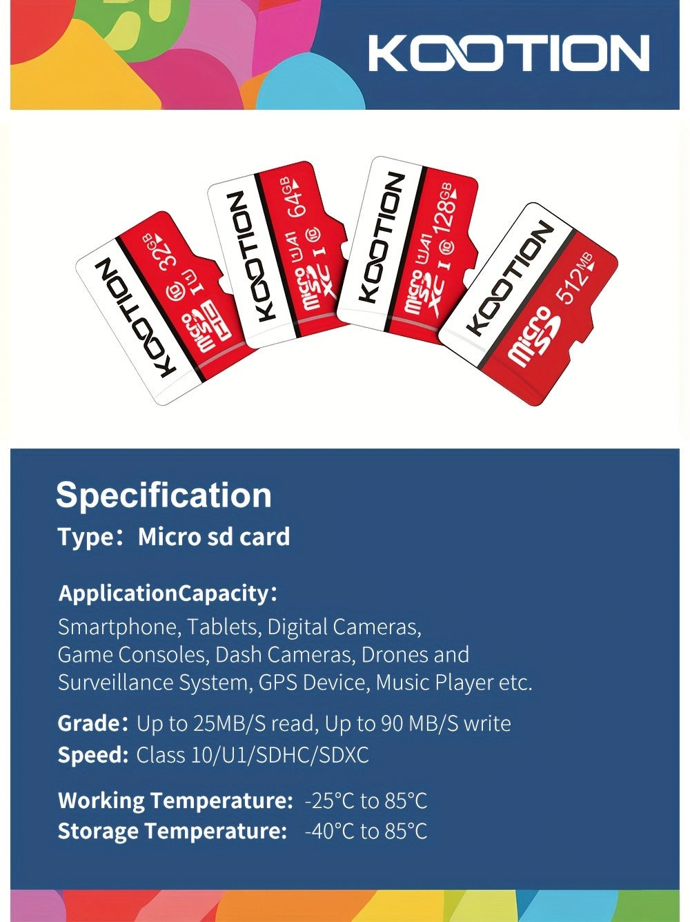 UHS-I C10 90MB/s Micro SD Card Bulk Pack with SD Adapter, TF Memory Card 5 or 10 Pack Full HD 1080P Recording for Smartphone Tablet Laptop Action Camera Dash Cam Drone Game Console – 512MB to 128GB