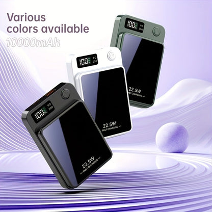 10000mAh Slim Magnetic Power Bank with 22.5W Marking, USB-C Connection and Two Color Options