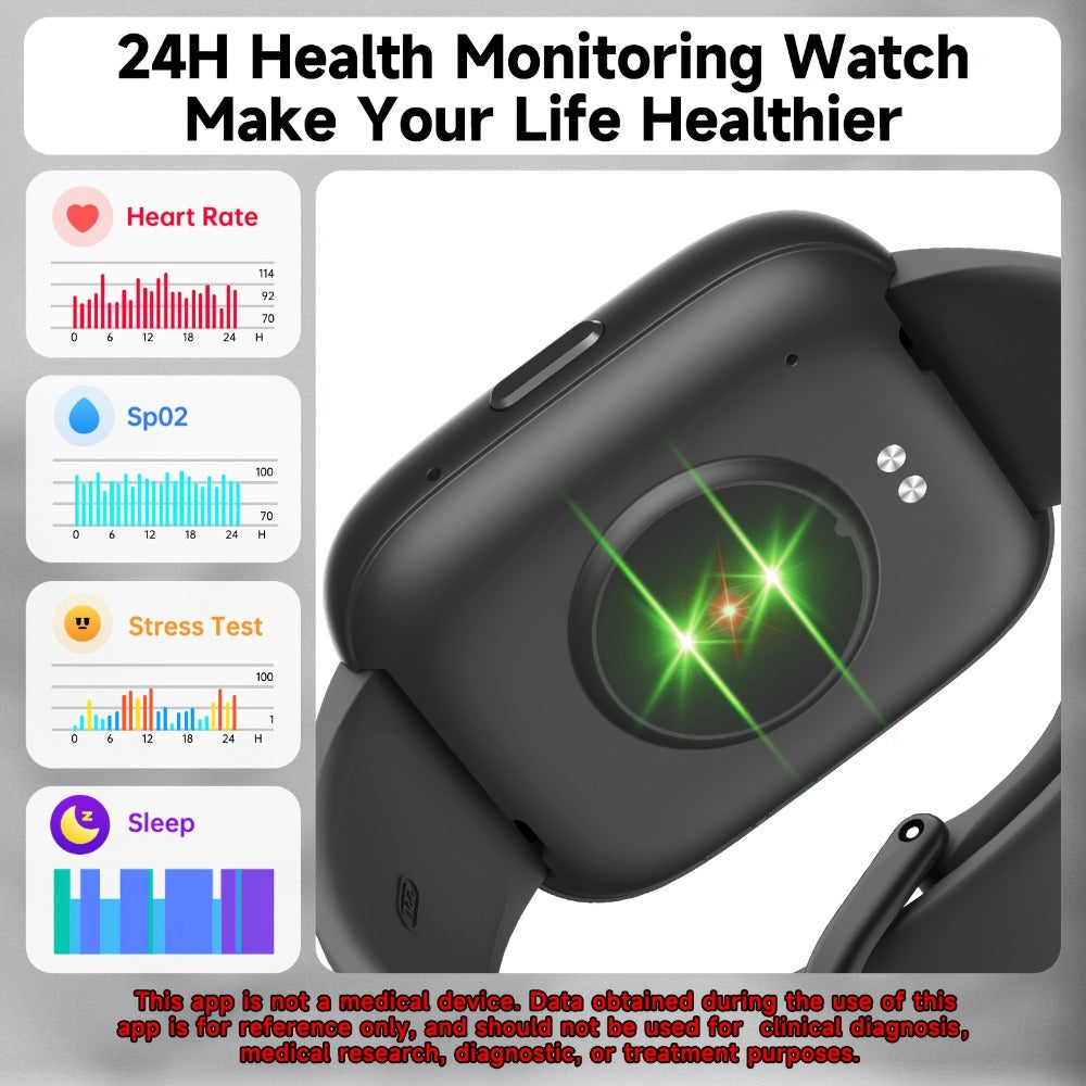 Smartwatch – Alexa Built-in Waterproof 1.83" HD – Wireless Calling, 100+ Sport Modes, Heart Rate SpO2 Sleep Tracker, Optional Woven…