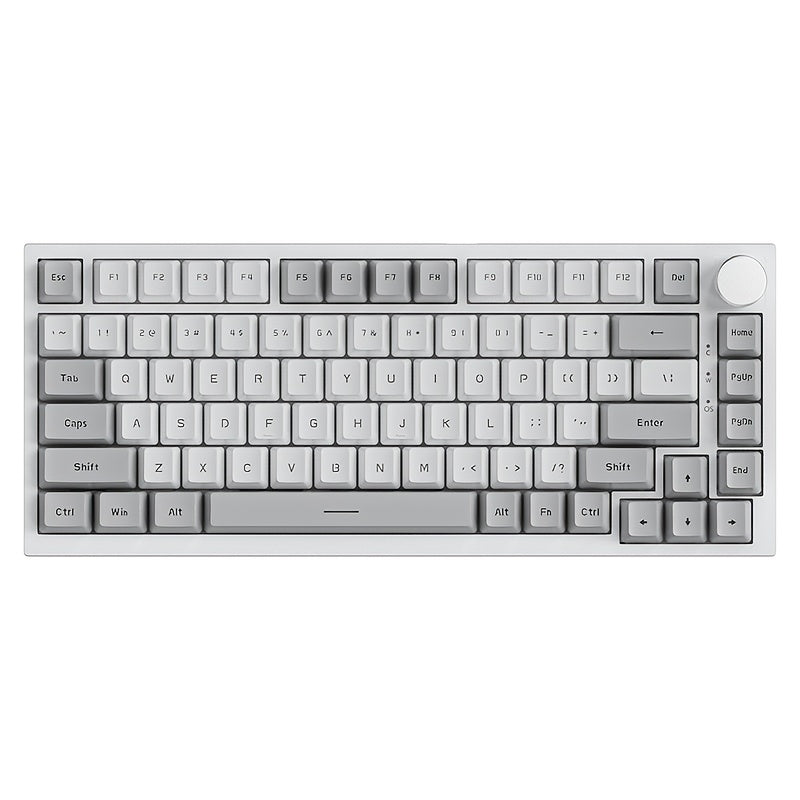 Hot Swap Gasket Mechanical Keyboard AJAZZ AK820 75% – Wireless 2.4GHz & Wired, Volume Knob, South-Facing RGB, Poron Foam, PBT Keycaps, Programmable, 11 Switch & Color Options for PC & Mac