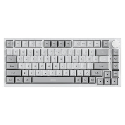 Hot Swap Gasket Mechanical Keyboard AJAZZ AK820 75% – Wireless 2.4GHz & Wired, Volume Knob, South-Facing RGB, Poron Foam, PBT Keycaps, Programmable, 11 Switch & Color Options for PC & Mac