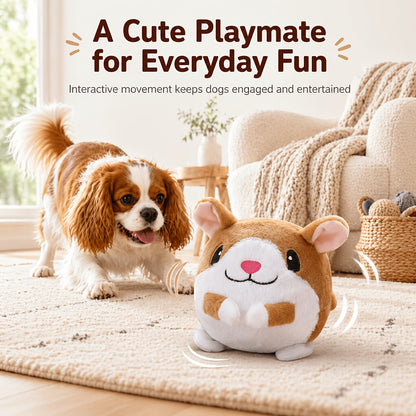 Dog Toy USB-Rechargeable Bouncing Character with Voice Recording, Music and Animal Sound Modes