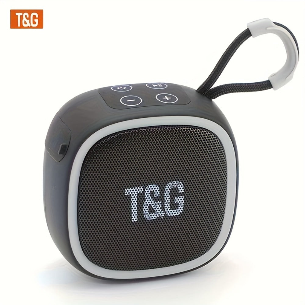T&G TG659 Mini Bluetooth Speaker IPX4 Waterproof 3W Loud Sound Type-C Rechargeable Wireless Speaker for Pool Party Beach Camping Travel Compatible with Smartphones Tablets TV