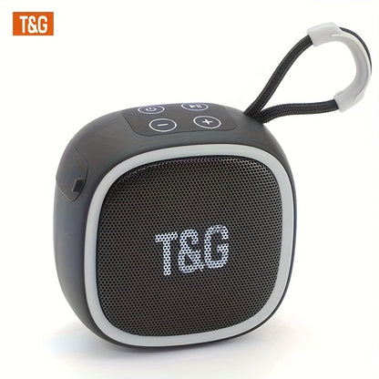 T&G TG659 Mini Bluetooth Speaker IPX4 Waterproof 3W Loud Sound Type-C Rechargeable Wireless Speaker for Pool Party Beach Camping Travel Compatible with Smartphones Tablets TV