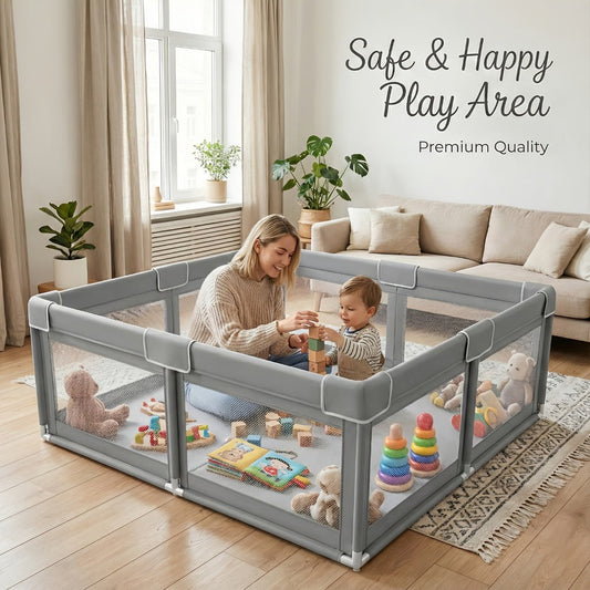 Baby Playpen with Tool-Free Assembly for Practical Everyday Home Use detail image