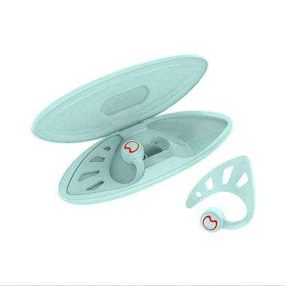 Wing-Style Ear-Hook TWS Wireless Earbuds with Oval Charging Case in Black, Green or White Options