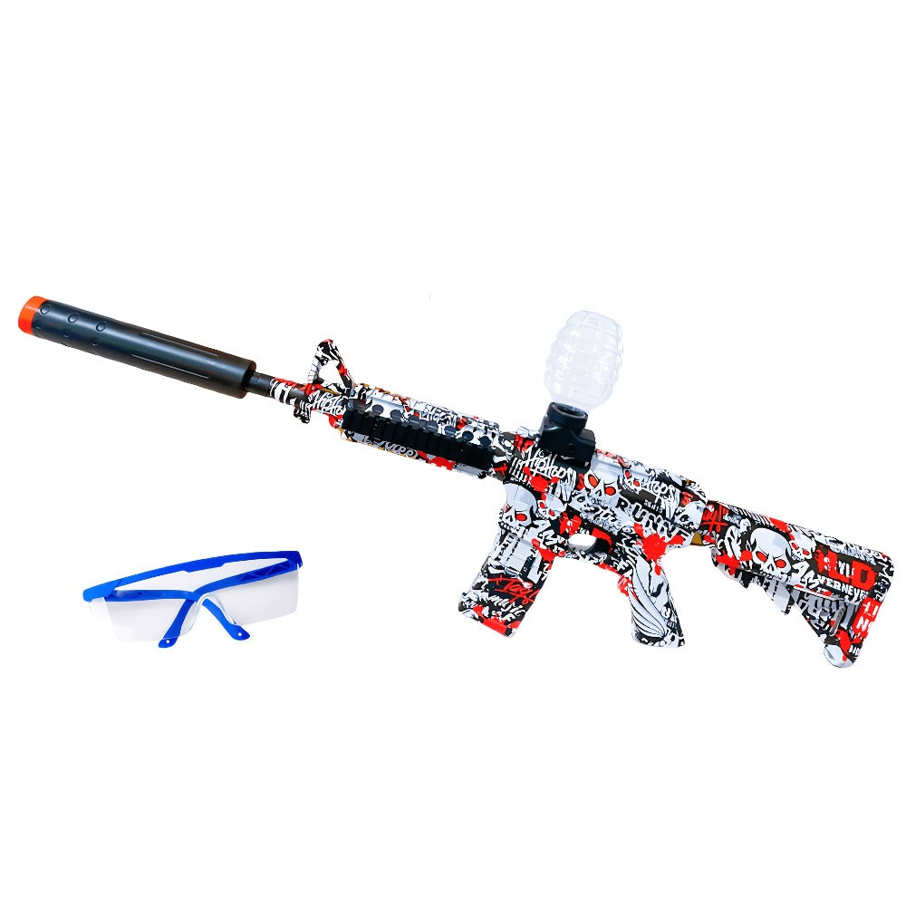 Fully Automatic Electric Gel Blaster Shooting Toy – Rechargeable, Long Battery Life, Portable ABS Build, Indoor Outdoor Team Collaboration Game for Ages 12+, Halloween Christmas Birthday Party Gift