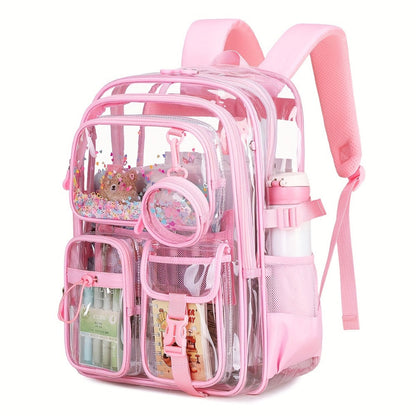 Backpack for Women – PVC, Clear, Transparent, Large Capacity – detail view 8