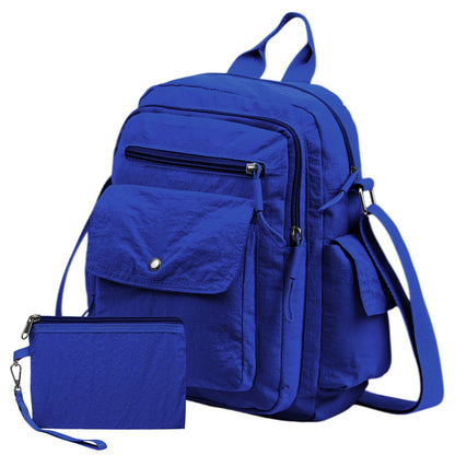 Backpack for Women – 2 Piece, Nylon, Quilted, Lightweight – detail view 8