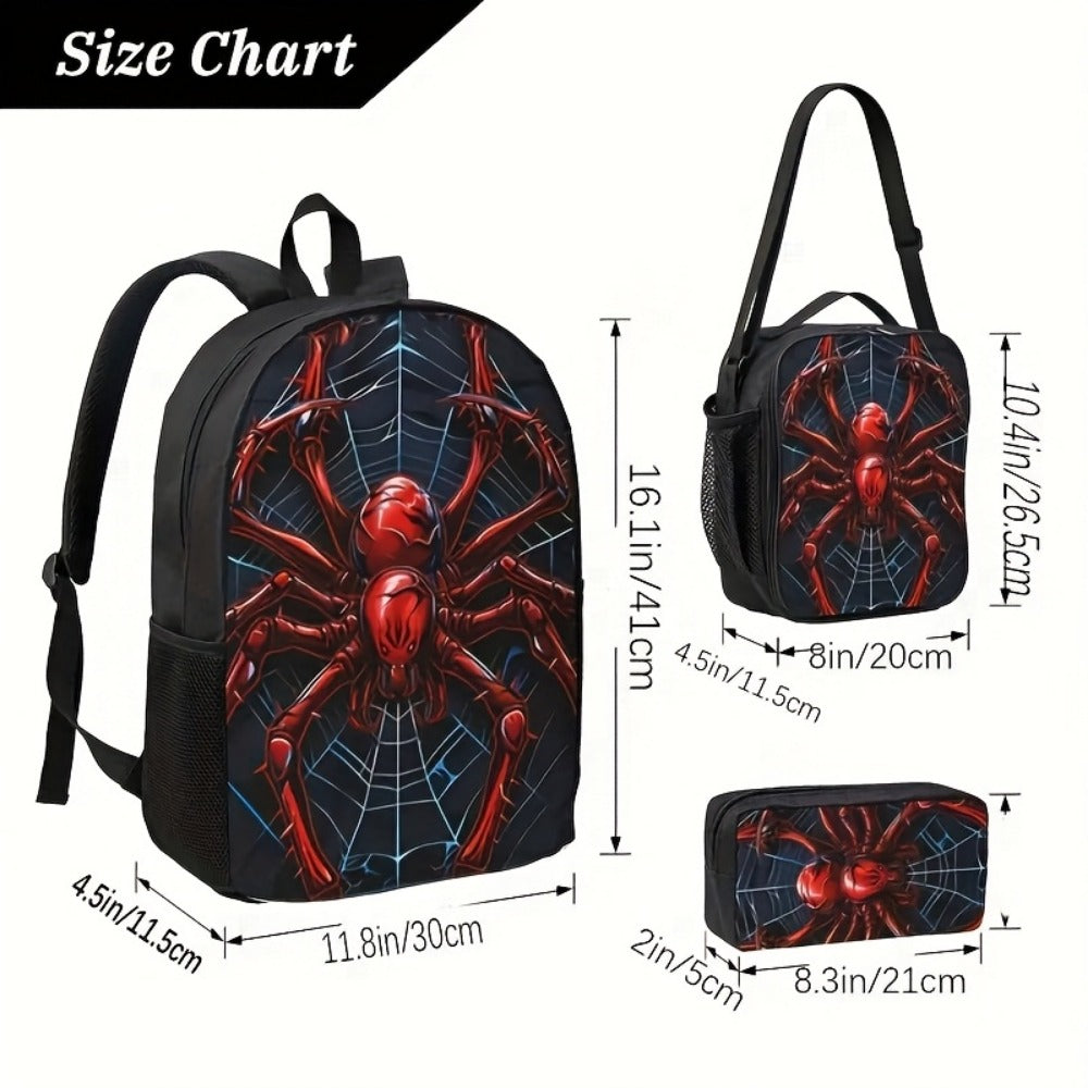 Backpack for Women – 2-Piece, Polyester, Large Capacity, for School – detail view 3