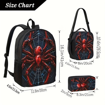Backpack for Women – 2-Piece, Polyester, Large Capacity, for School – detail view 3