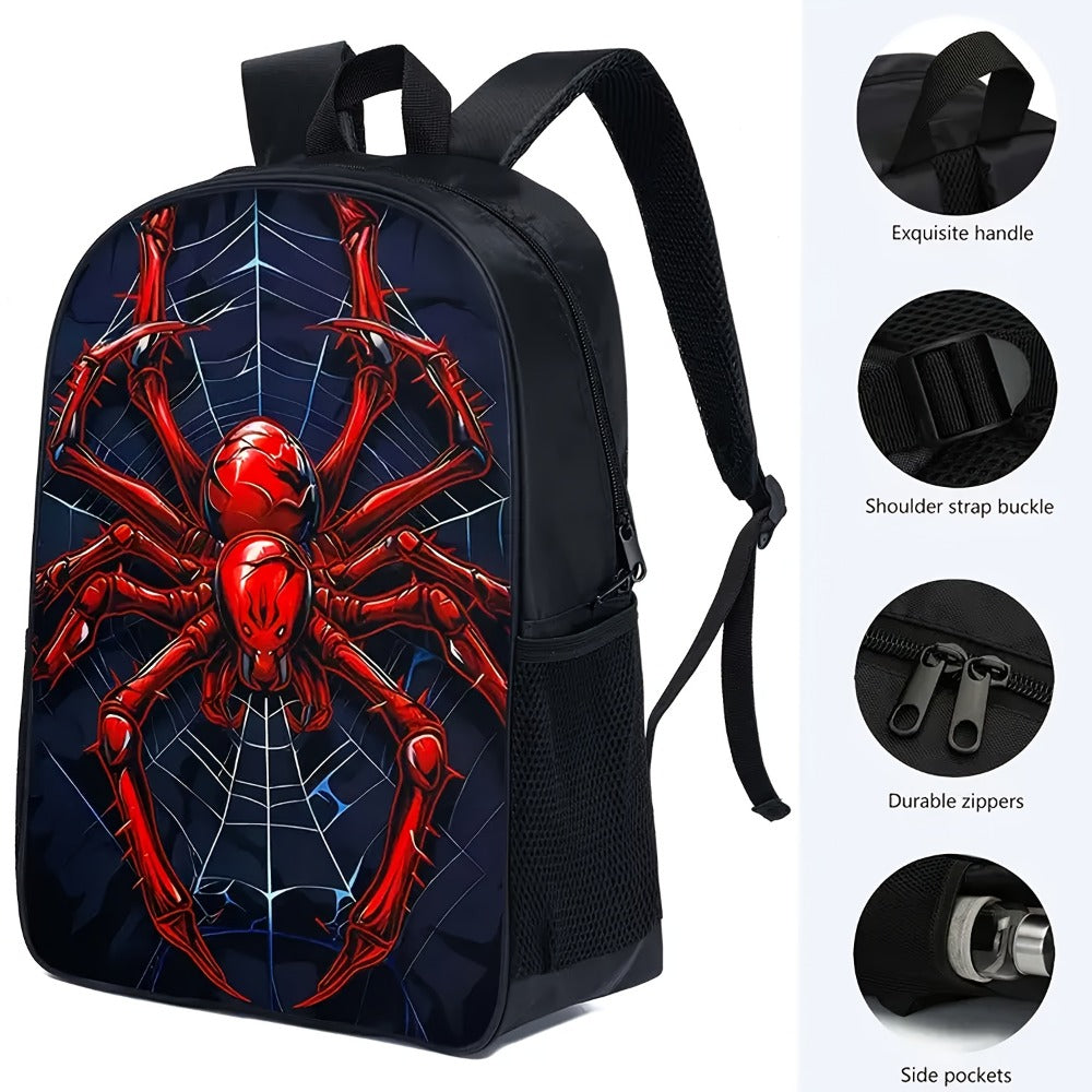 Backpack for Women – 2-Piece, Polyester, Large Capacity, for School – detail view 4