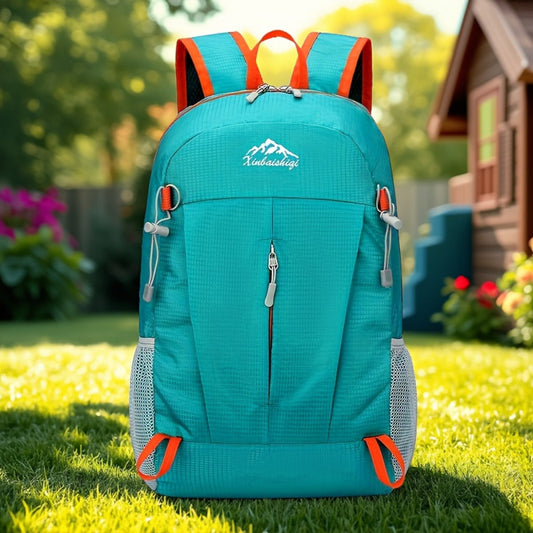 Backpack for Women – 25L, Nylon, Foldable, Lightweight – front view