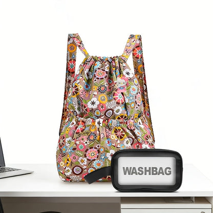Backpack for Women – 3-Piece, Foldable, Large Capacity, for Travel – alternate view