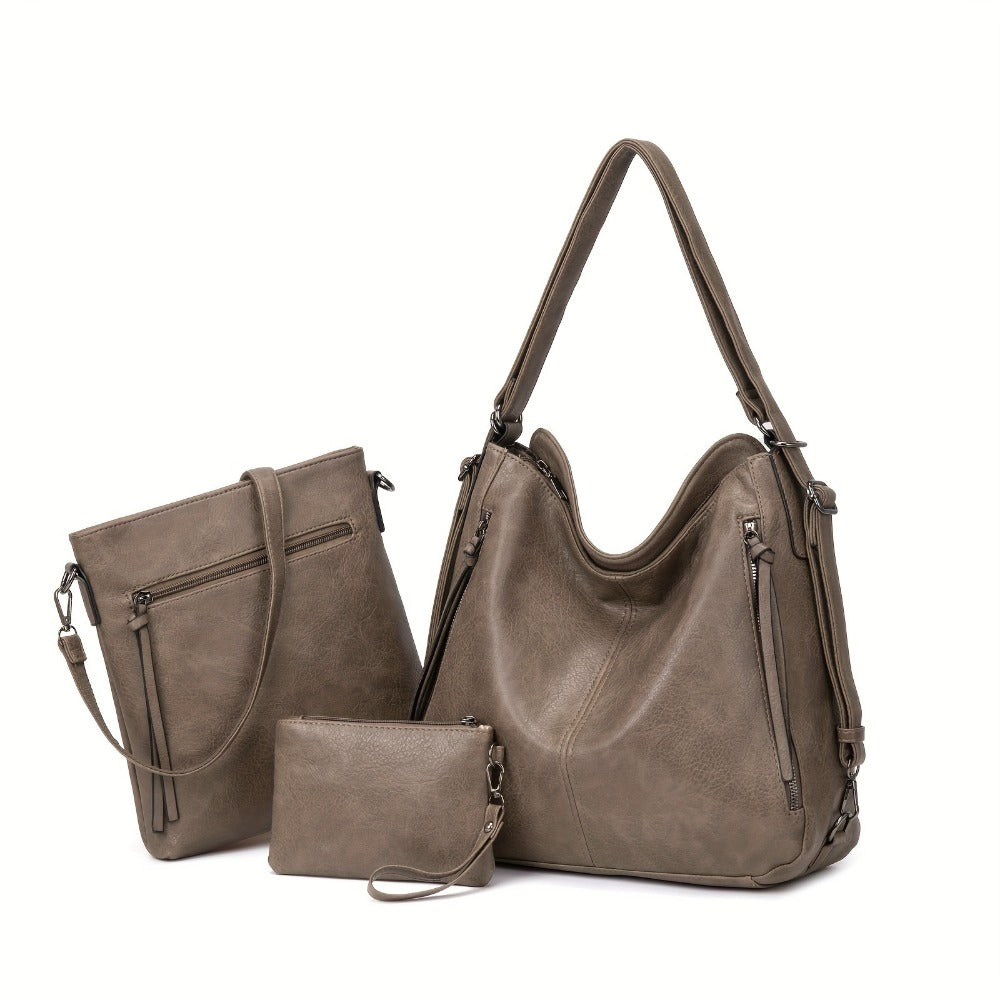 Backpack for Women – 3-Piece, Large Capacity, Convertible, for Travel & Work – detail view 15