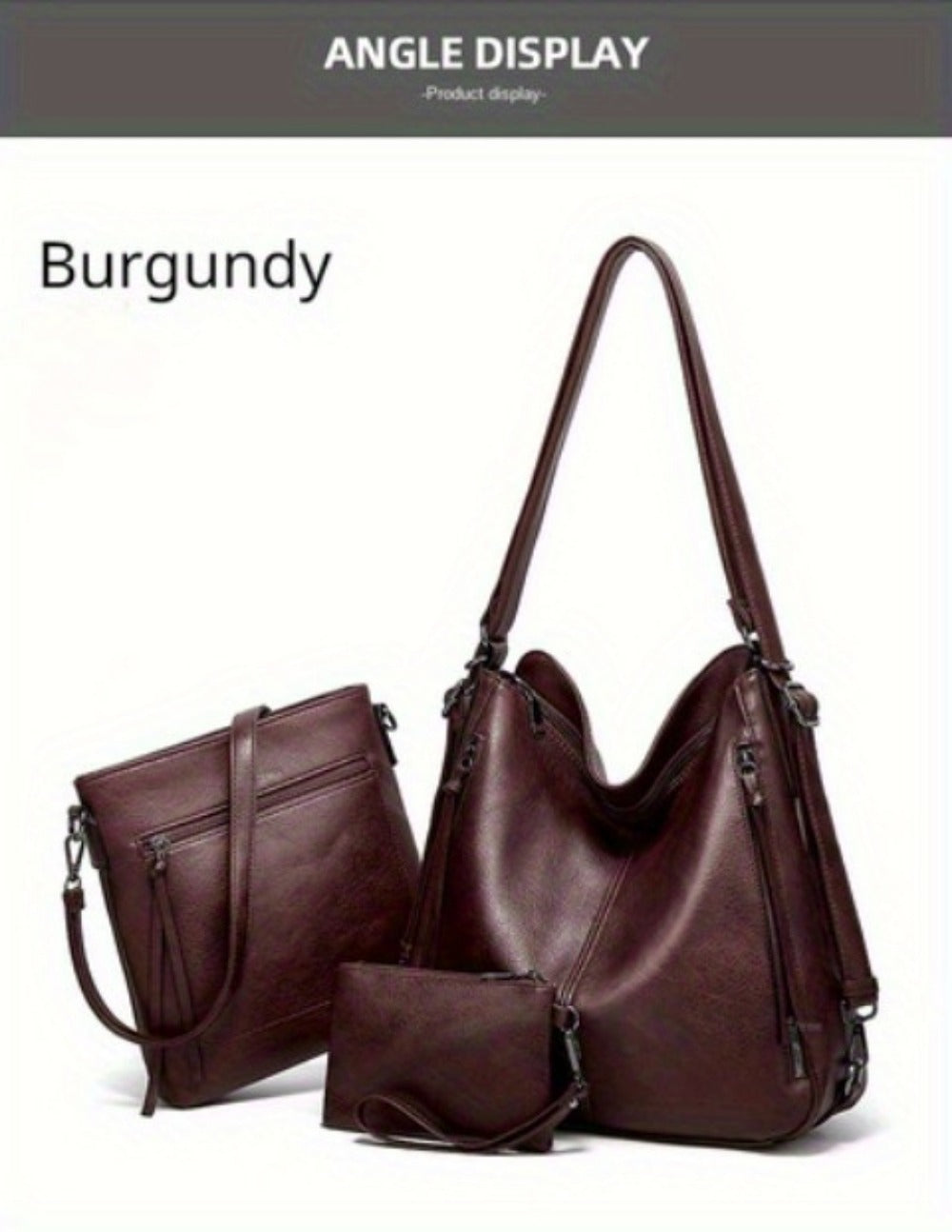 Backpack for Women – 3-Piece, Large Capacity, Convertible, for Travel & Work – detail view 25