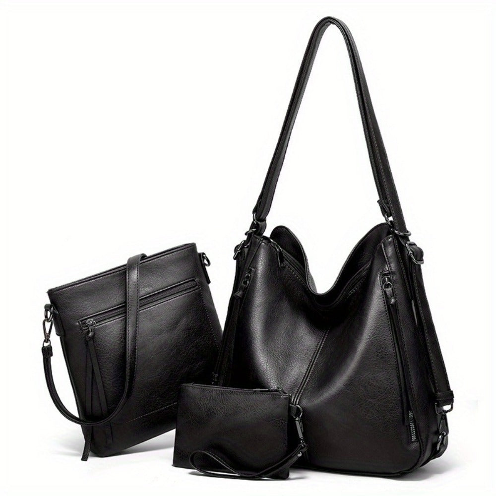 Backpack for Women – 3-Piece, Large Capacity, Convertible, for Travel & Work – detail view 6