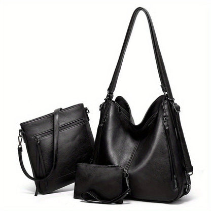 Backpack for Women – 3-Piece, Large Capacity, Convertible, for Travel & Work – detail view 6