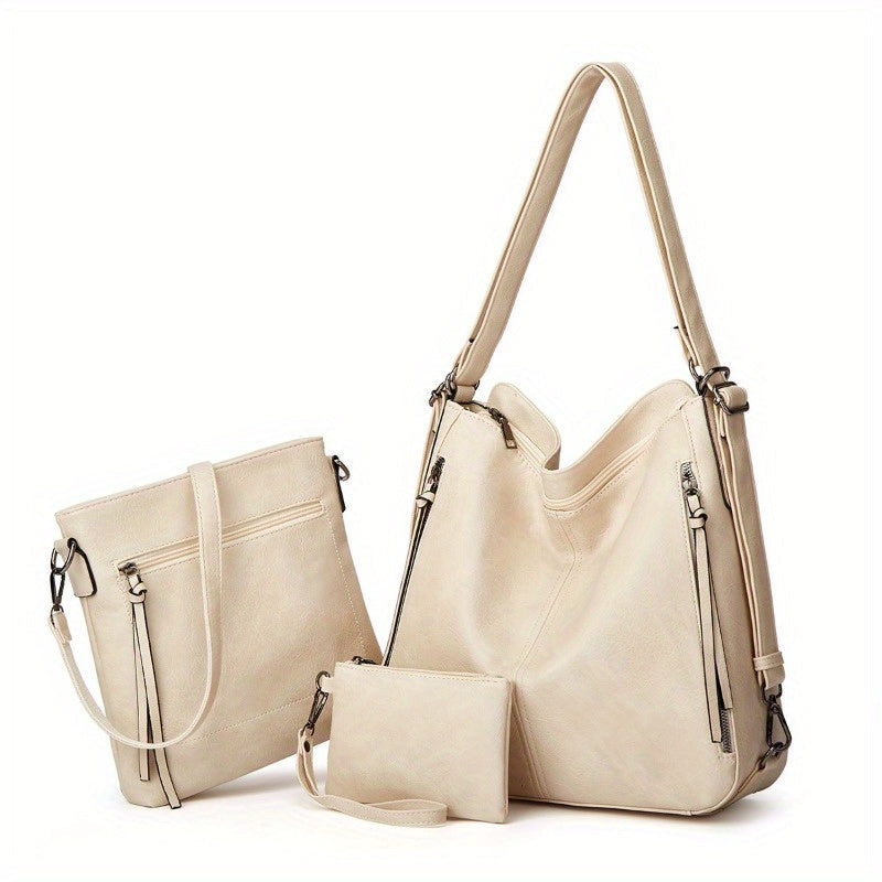 Backpack for Women – 3-Piece, Large Capacity, Convertible, for Travel & Work – detail view 2