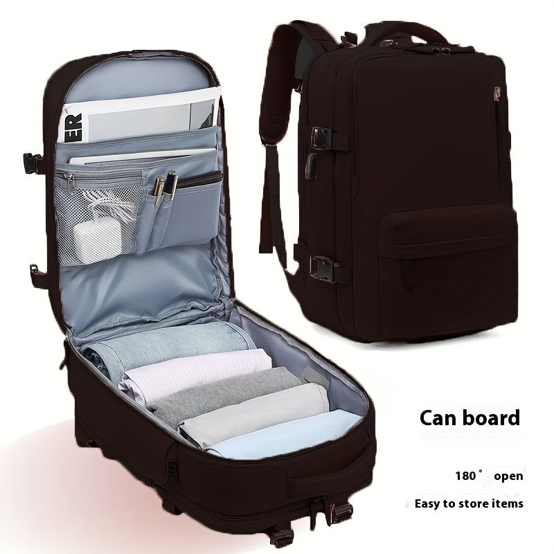 Backpack for Women – 30L, Polyester, Large Capacity, for Travel & Work – front view - product view 13
