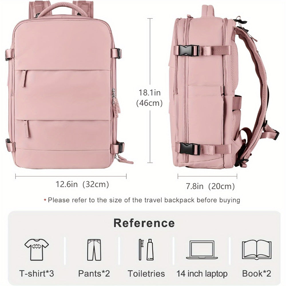 Backpack for Women – 30L, Polyester, Large Capacity, for Travel & Work – detail view 4