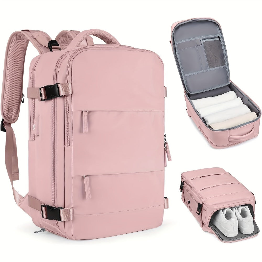 Backpack for Women – 30L, Polyester, Large Capacity, for Travel & Work – front view