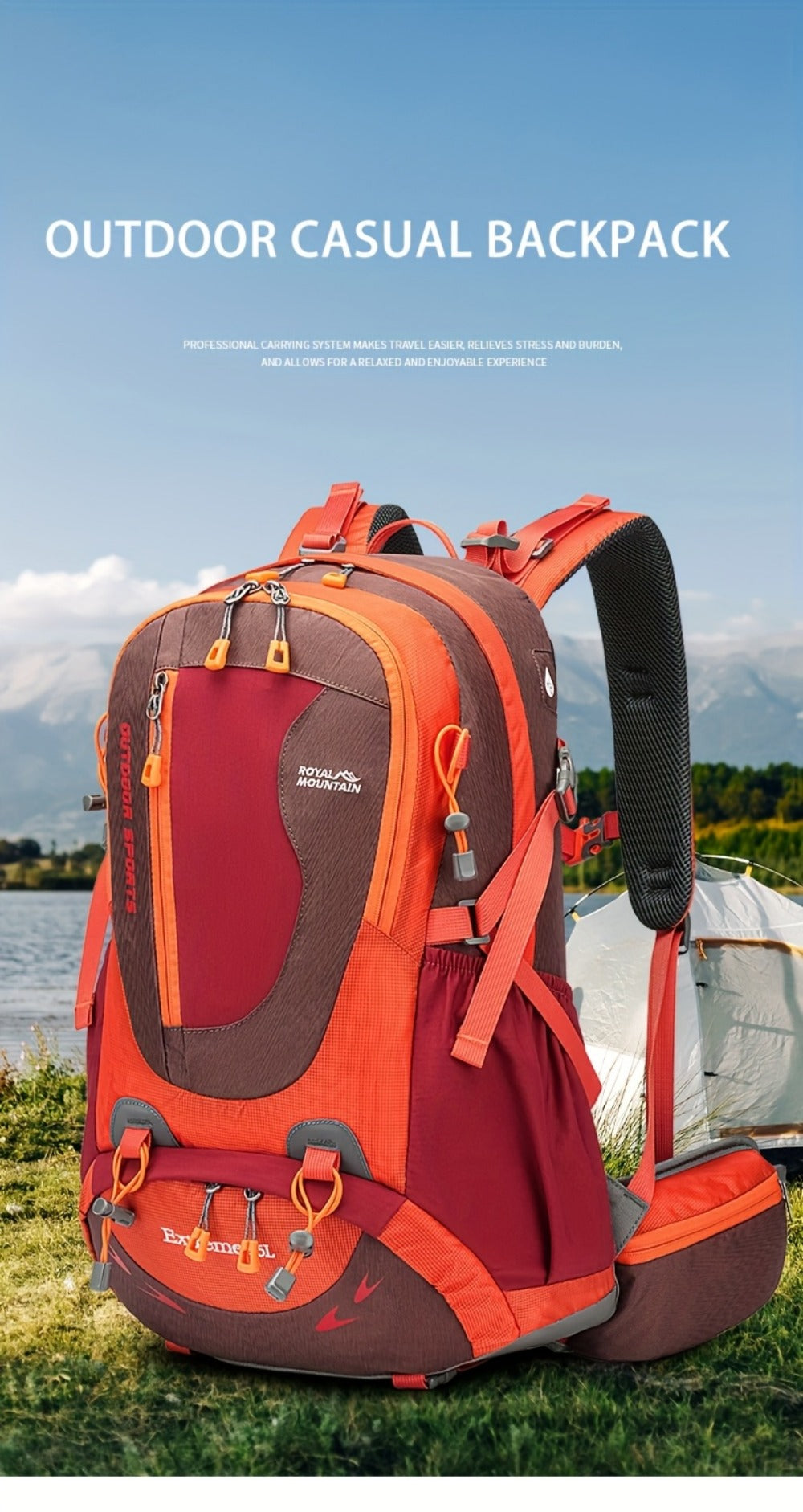 Backpack for Women – 35L, Lightweight, Large Capacity, for Travel – detail view 19
