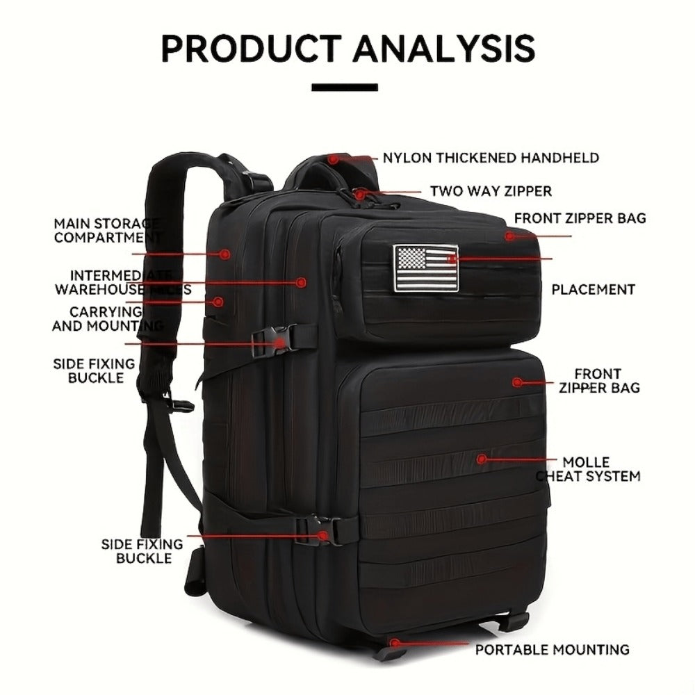 Backpack for Women – 45L, Large Capacity, for Travel – detail view 11