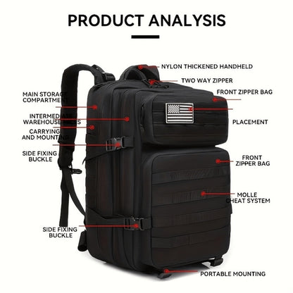 Backpack for Women – 45L, Large Capacity, for Travel – detail view 11