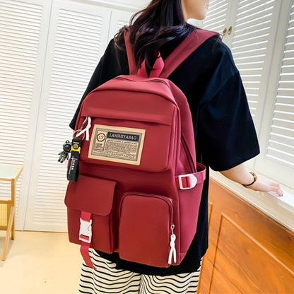 Backpack for Women – 5-Piece, Large Capacity, for School – detail view 16