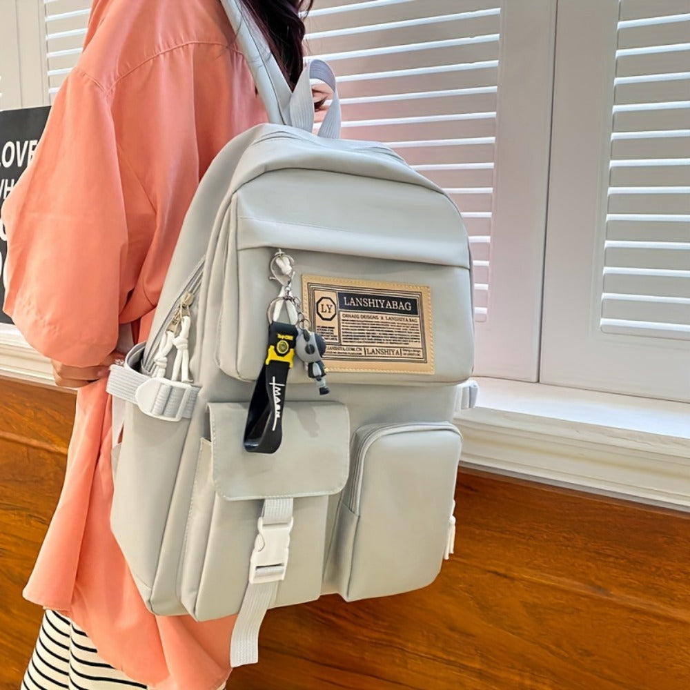 Backpack for Women – 5-Piece, Large Capacity, for School – detail view 18