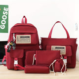 Red Five-piece Set