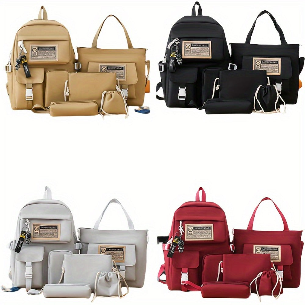 Backpack for Women – 5-Piece, Large Capacity, Lightweight, for Travel & Work – detail view 14