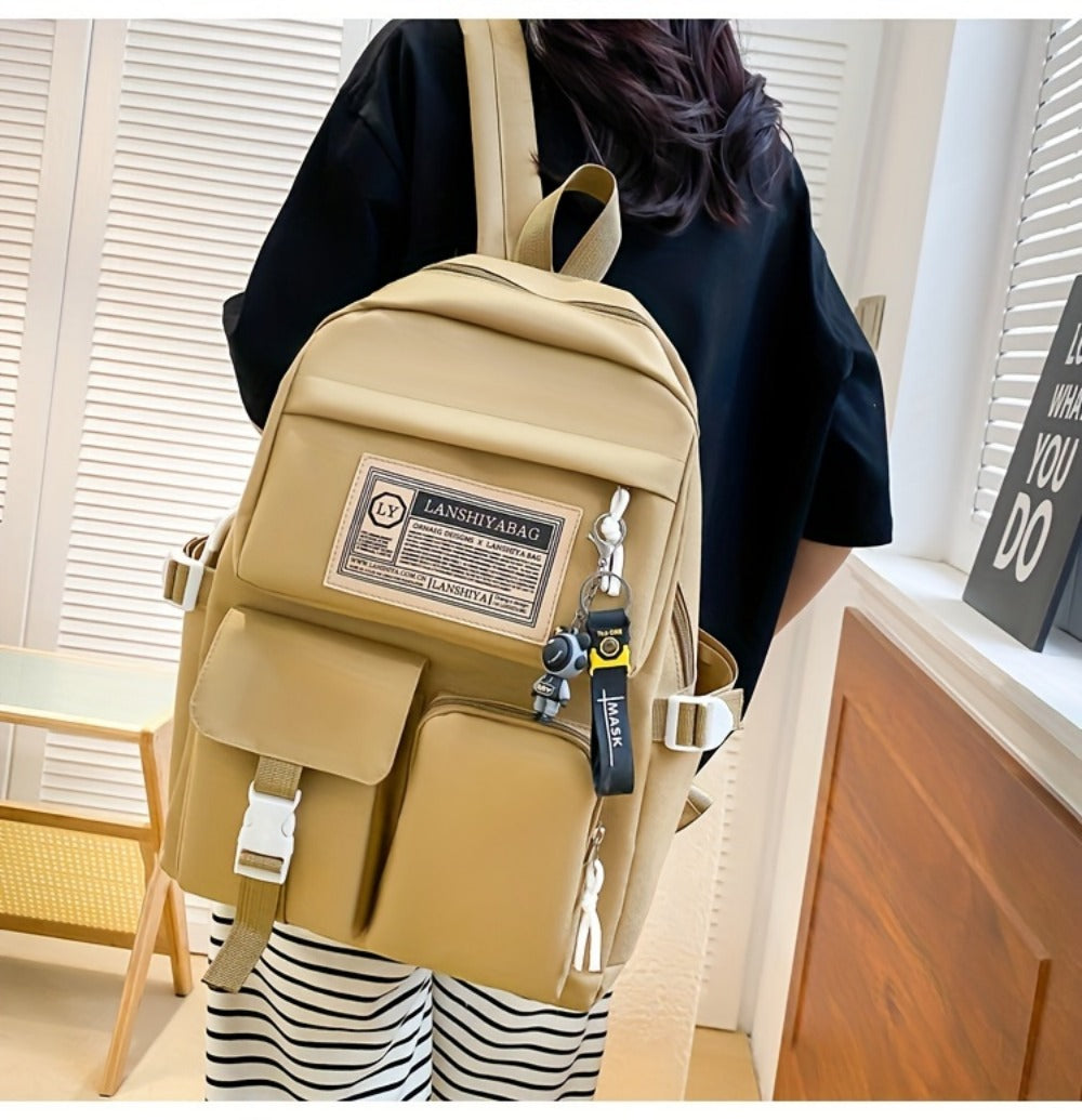 Backpack for Women – 5-Piece, Large Capacity, Lightweight, for Travel & Work – detail view 19