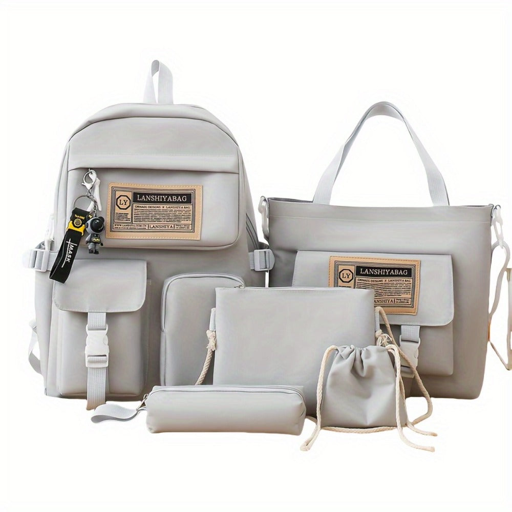 Backpack for Women – 5-Piece, Large Capacity, Lightweight, for Travel & Work – detail view 10