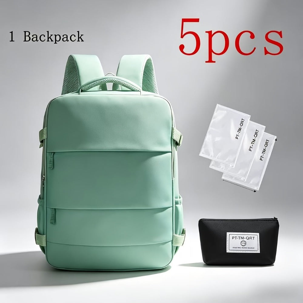 Backpack for Women – 5-Piece, Large Capacity, Expandable, for Travel – detail view 13