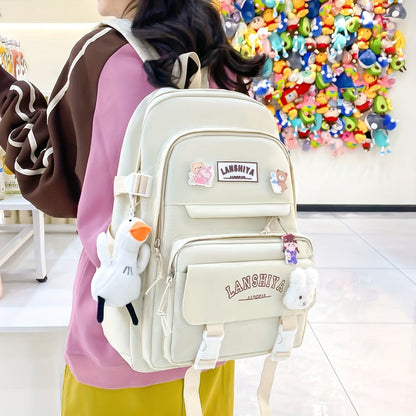 Backpack for Women – 5 Piece, Lightweight, Large Capacity, for School – detail view 19
