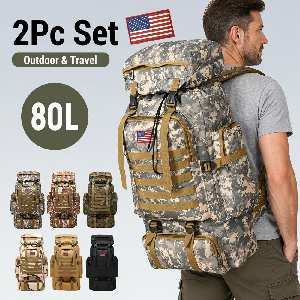 Backpack for Women – 80L, Adjustable Strap, for Travel – detail view 12