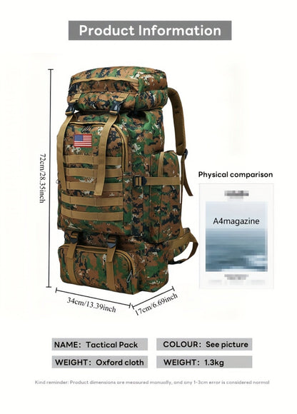 Backpack for Women – 80L, Adjustable Strap, for Travel – detail view 25