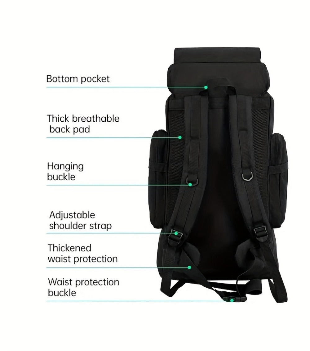 Backpack for Women – 80L, Adjustable Strap, for Travel – detail view 28