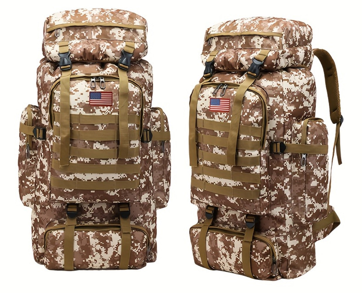 Backpack for Women – 80L, Adjustable Strap, for Travel – detail view 32