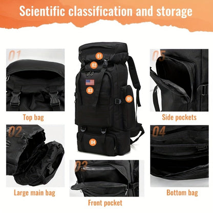 Backpack for Women – 80L, Adjustable Strap, for Travel – detail view 8