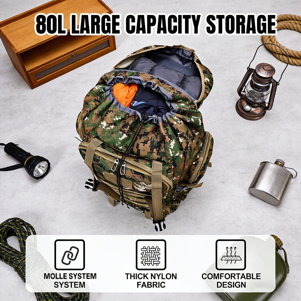 Backpack for Women – 80L, Adjustable Strap, for Travel – detail view 10