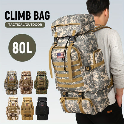 Backpack for Women – 80L, Adjustable Strap, for Travel – front view