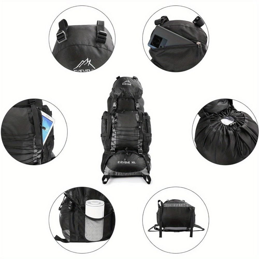Backpack for Women – 90L, Large Capacity, for Travel – detail view 7