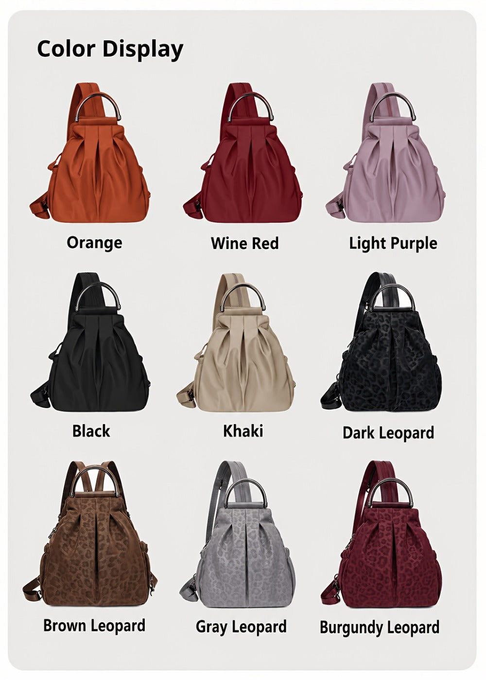Backpack for Women – Adjustable Strap, for Travel & School – detail view 37